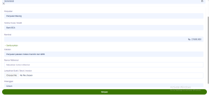 penjualan pakaian transfer